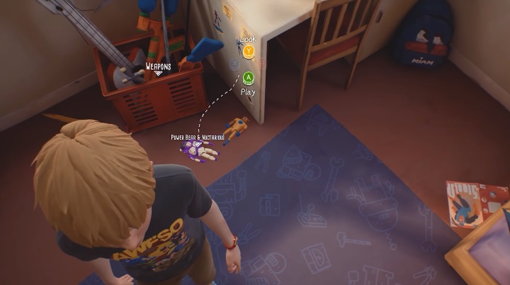 Po stworzeniu swojego kostiumu możesz rozejrzeć się po pokoju Chrisa - Pokój Chrisa | Solucja do Awesome Adventures od Captain Spirit - The Awesome Adventures of Captain Spirit - poradnik do gry