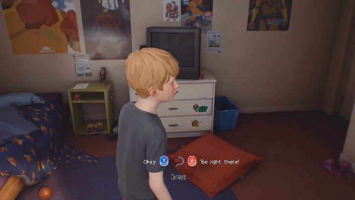 W czasie twoich przygód w pokoju ojciec będzie wołał cie na śniadanie - Pokój Chrisa | Solucja do Awesome Adventures od Captain Spirit - The Awesome Adventures of Captain Spirit - poradnik do gry
