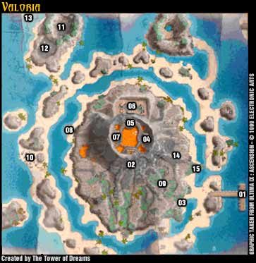 Na Valorię trafiamy po oczyszczeniu Shrine w Trinsic, przypływamy tu statkiem z Raven - Valoria - Ultima IX: Ascension - poradnik do gry