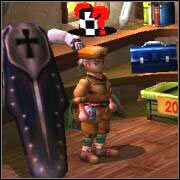 Zanim jeszcze wyjdziesz porozmawiaj z gostkiem stojącym po lewej - Carbo Village | ROZDZIAŁ 1 | Grandia II - Grandia II - poradnik do gry