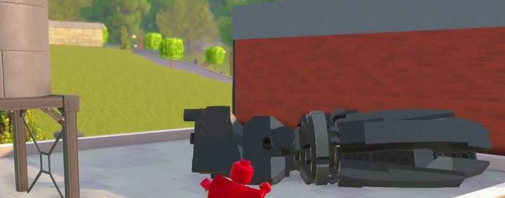 Czarne obiekty do zniszczenia przypominają uchwyt z omnirobota - Wyzwania - LEGO Iniemamocni - poradnik do gry