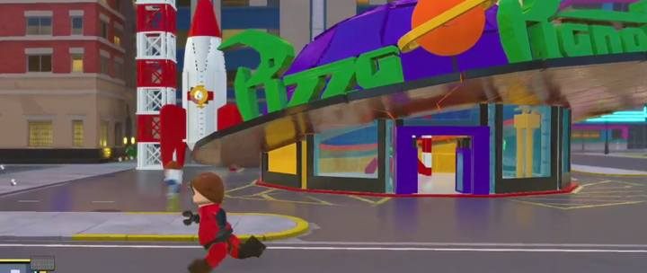 Pociągnij uchwyt rakiety, a otrzymasz zawór do zamontowania w budynku - Czerwone klocki (Superkonstrukcje) w LEGO Iniemamocni - LEGO Iniemamocni - poradnik do gry