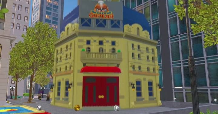 Superkonstrukcja na południu Centrum miasta - Czerwone klocki (Superkonstrukcje) w LEGO Iniemamocni - LEGO Iniemamocni - poradnik do gry