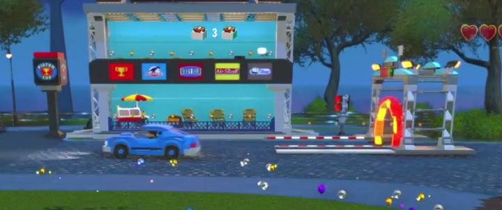 Po zbudowaniu budynku we wschodniej części Dzielnicy Nadbrzeżnej, odblokujesz bohatera: Lightning McQueen - Czerwone klocki (Superkonstrukcje) w LEGO Iniemamocni - LEGO Iniemamocni - poradnik do gry