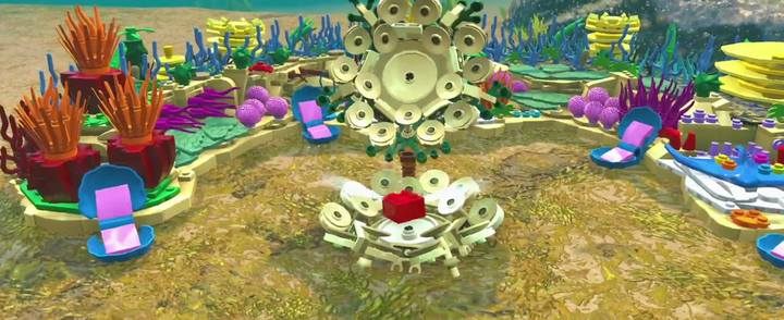 Podwodny skarb - czerwony klocek - Czerwone klocki (Superkonstrukcje) w LEGO Iniemamocni - LEGO Iniemamocni - poradnik do gry