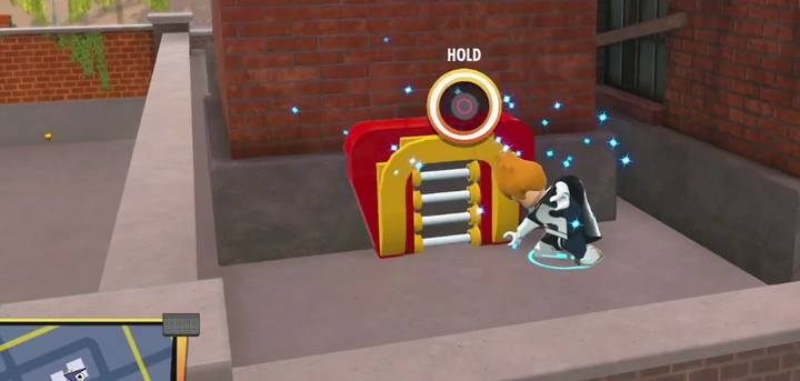 Zbuduj przejście do komina ze skrzyń przy kominie - Dzielnica Przemysłowa| Wyzwania, sekrety i złote klocki w grze LEGO Iniemamocni - LEGO Iniemamocni - poradnik do gry