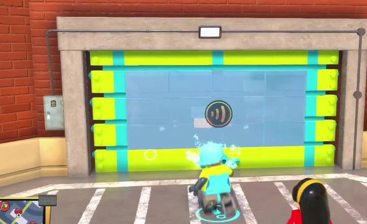 Zniszcz specjalną ścianę używając siły głosu, by dostać się do klocka - Nadbrzeże | Wyzwania, sekrety i złote klocki w grze LEGO Iniemamocni - LEGO Iniemamocni - poradnik do gry