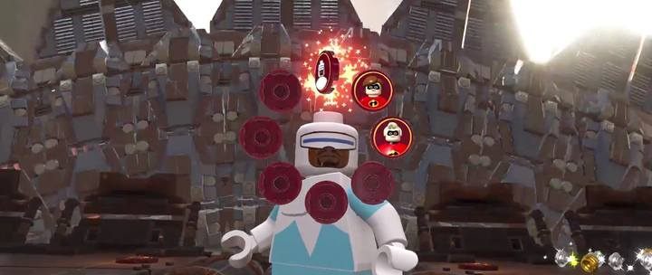 W późniejszym etapie gry odblokujesz więcej bohaterów - pozwoli ci to nie tylko zróżnicować walkę, ale i odblokować niedostępne sekrety - Poziom 1 - Podkopani | Opis przejścia LEGO Iniemamocni - LEGO Iniemamocni - poradnik do gry