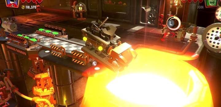 Użyj kołowrotka, by pozbyć się wózka - Poziom 1 - Podkopani | Opis przejścia LEGO Iniemamocni - LEGO Iniemamocni - poradnik do gry