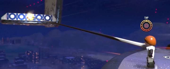 Użyj ręki, by przyciągnąć do siebie Helektrona - Poziom 3 - Objawienia | Opis przejścia LEGO Iniemamocni - LEGO Iniemamocni - poradnik do gry