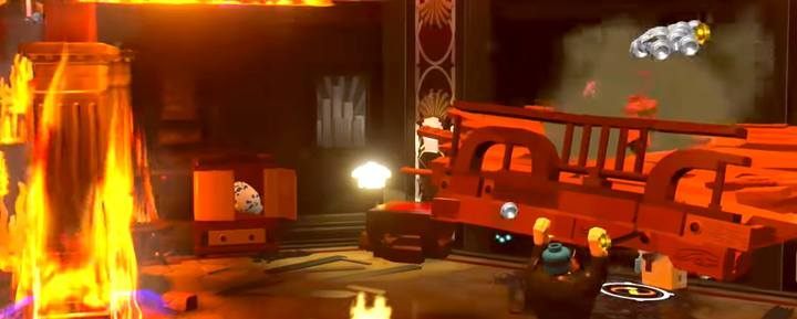 Jako Pan Iniemamocny podnieś zawalony fragment podłogi przy recepcji - Poziom 8 - Bohaterscy bohaterowie | Opis przejścia LEGO Iniemamocni - LEGO Iniemamocni - poradnik do gry