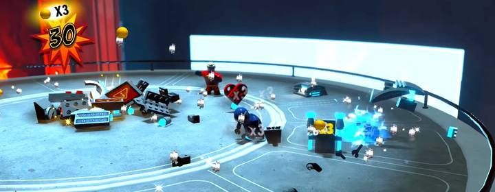 Musisz odwiedzić dwie strony bazy, do których dostęp uzyskasz poprzez budowę terminalu po jednej lub drugiej stronie - Poziom 10 - Powrót na Wyspę Nomanisan | Opis przejścia LEGO Iniemamocni - LEGO Iniemamocni - poradnik do gry