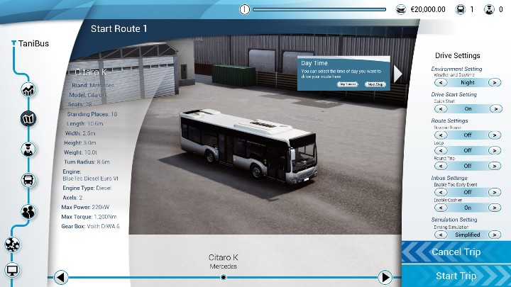 Aby zmienić porę dnia i pogodę musisz zmienić opcję Environment Setting menu trasy - Pory dnia i pogoda w Bus Simulator 18 - Bus Simulator 18 - poradnik do gry