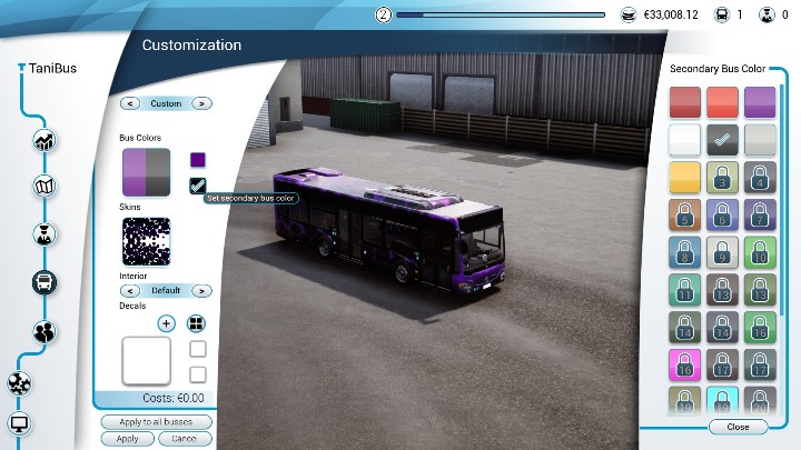 Każdy autobus ma dwa kolory, które możesz zmienić - Malowanie i zdobienie autobusu w Bus Simulator 18 - Bus Simulator 18 - poradnik do gry