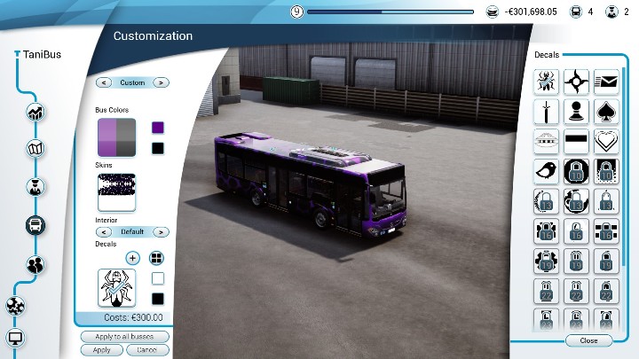 Detale kosztują od 100 do 500 dolarów - Malowanie i zdobienie autobusu w Bus Simulator 18 - Bus Simulator 18 - poradnik do gry