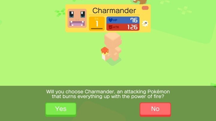 To pokemon typu ognistego, który na start posiada dwa ataki - jeden krótkodystansowy, drugi długodystansowy - Jak rozpocząć grę Pokemon Quest? - Pokemon Quest - poradnik do gry