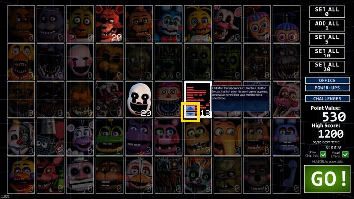 Inteligencja w znaczący sposób wpływa na zachowanie animatronika - Inteligencja animatroników w Ultimate Custom Night - Ultimate Custom Night - poradnik do gry