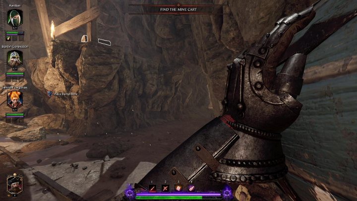 Wykonanie zadania otworzy przejście - kieruj się nim i skręć w pierwszy dostępny tunel w prawo - Grymuary w akcie I gry Warhammer Vermintide 2 - Warhammer Vermintide 2 - poradnik do gry