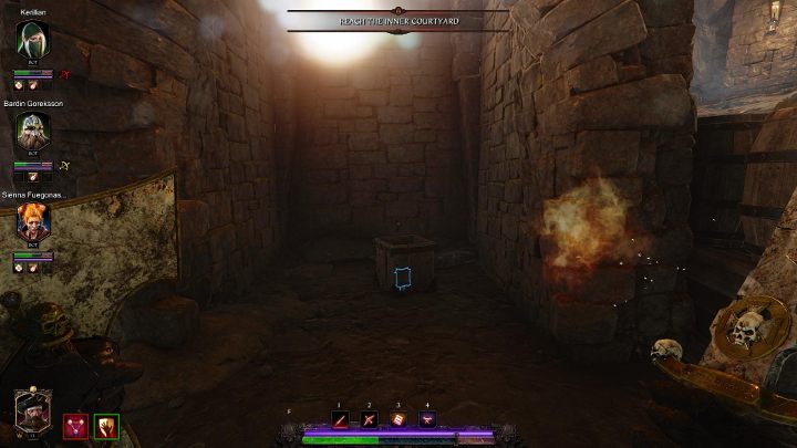 Odsłoni to przejście do budynku - tam odnajdziesz drugi grymuar - Grymuary w akcie II gry Warhammer Vermintide 2 - Warhammer Vermintide 2 - poradnik do gry