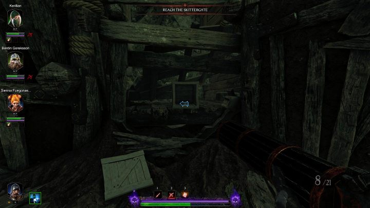 Następnie zeskocz niżej do miejsca rozbicia skrzyni - w środku znajdziesz drugi grymuar - Grymuary w akcie III gry Warhammer Vermintide 2 - Warhammer Vermintide 2 - poradnik do gry