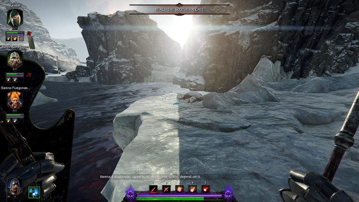 Przeskakuj po kolejnych skałach - na ostatniej z nich odnajdziesz drugi tom - Tomy w akcie III gry Warhammer Vermintide 2 - Warhammer Vermintide 2 - poradnik do gry