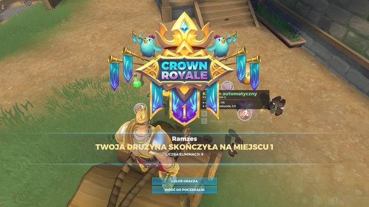 Dziewięć eliminacji zagwarantowało wygraną w meczu. - Końcówka i podsumowanie meczu w Realm Royale - Realm Royale - poradnik do gry