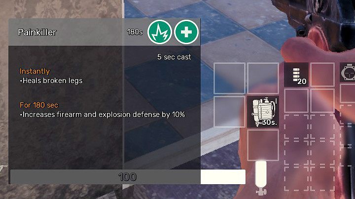 Do uleczenia złamanej nogi będziesz potrzebować medykamentu Painkiller - Jak uleczyć złamaną nogę w Fear the Wolves - Fear the Wolves - poradnik do gry
