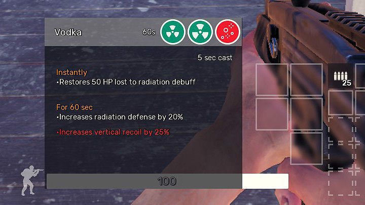 Vodka przywraca 50 punktów zdrowia, które Twój Bohater mógł utracić przy zetknięciu z radiacją - Do czego służy wódka w Fear the Wolves - Fear the Wolves - poradnik do gry