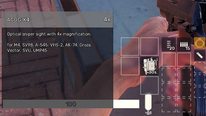 Standardowy celownik dostępny w każdej broni nie jest na tyle dokładny, aby można było uzyskiwać zadowalające rezultaty w każdych warunkach pogodowych dlatego też bardzo ważne jest, aby odpowiednio przystosować broń do walki z przeciwnikiem - Gadżety w Fear the Wolves - Fear the Wolves - poradnik do gry