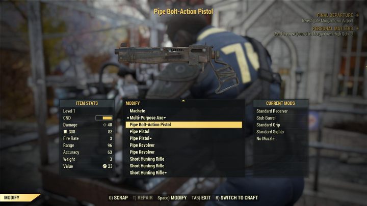 Po utworzeniu nowego przedmiotu otrzymasz nieco punktów doświadczenia. - Jak zdobywać doświadczenie w Fallout 76? - Fallout 76 - poradnik do gry