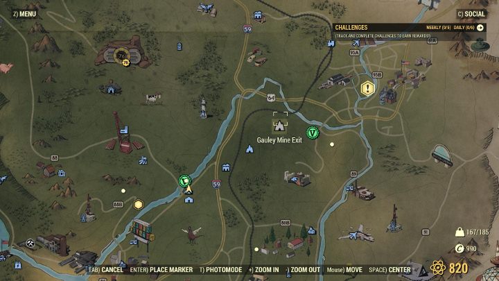 Twoim celem jest lokacja Wyjście z Kopalni Gauley - Fallout 76 Wastelanders: Nieuchwytny Crane (The Elusive Crane) solucja - Fallout 76 - poradnik do gry