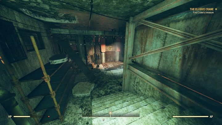 Drzwi są chronione przez działka. - Fallout 76 Wastelanders: Nieuchwytny Crane (The Elusive Crane) solucja - Fallout 76 - poradnik do gry