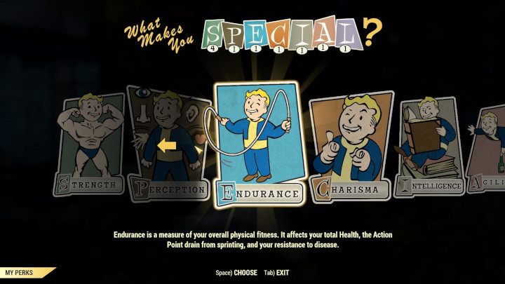 Aż do 50 poziomu postaci, co każdy awans będziesz mógł rozwinąć wybrany atrybut SPECIAL o jeden punkt. - Kreator bohatera i statystyki SPECIAL w Fallout 76 - Fallout 76 - poradnik do gry