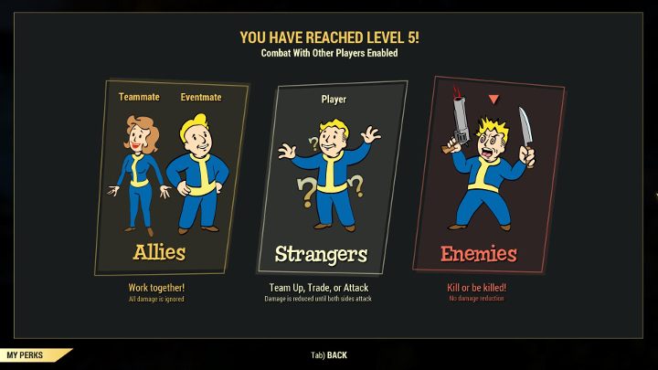 Tryb PvP jest dostępny od osiągnięcia 5 poziomu postaci. - Jak działa PvP w Fallout 76? - Fallout 76 - poradnik do gry