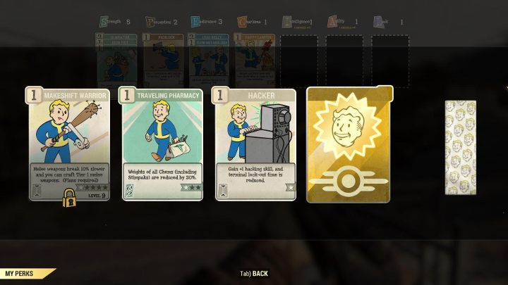 Co kilka poziomów postaci otrzymasz pakiet z czterema losowymi kartami perków. - Jak działają perki i jak je zdobywać w Fallout 76? - Fallout 76 - poradnik do gry