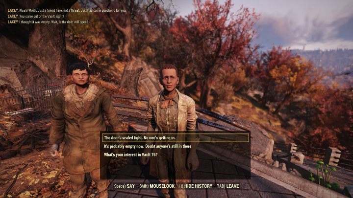 W okolicach Krypty 76 spotkasz pierwszych nowych bohaterów. - Fallout 76 Wastelanders: Fabuła dodatku - jak rozpocząć? - Fallout 76 - poradnik do gry