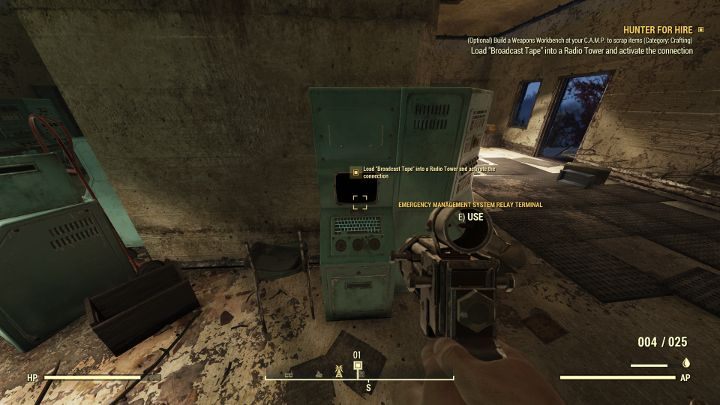 Teraz udaj się do lokacji Wieża przekaźnikowa EM-B1-27. - Fallout 76 Wastelanders: Łowca do wynajęcia (Hunter for Hire) solucja - Fallout 76 - poradnik do gry