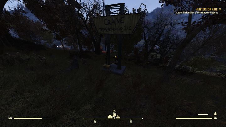 Wróć do swojego obozu i poczekaj na postać. - Fallout 76 Wastelanders: Łowca do wynajęcia (Hunter for Hire) solucja - Fallout 76 - poradnik do gry