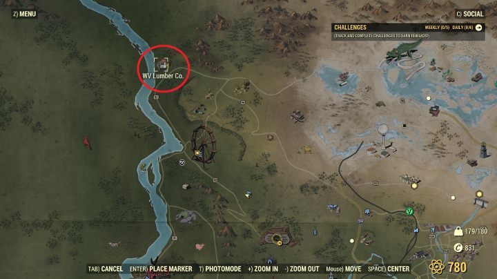 Końcową lokację znajdziesz na północ od Krypty 76. - Fallout 76 Wastelanders: Łowca do wynajęcia (Hunter for Hire) solucja - Fallout 76 - poradnik do gry