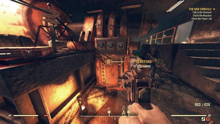 Reaktor znajduje się w dolnej części pomieszczenia. - Fallout 76 Wastelanders: Nowi przybysze (The New Arrivals) solucja - Fallout 76 - poradnik do gry