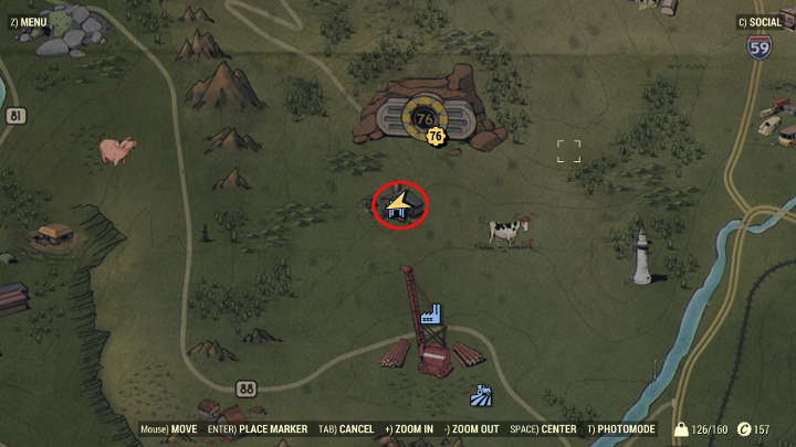 Chata bimbrownika (Moonshiners Shack) to kolejne ciekawe miejsce tuż obok Krypty 76 - Jak zacząć? Ciekawe lokacje w Fallout 76 na start - Fallout 76 - poradnik do gry