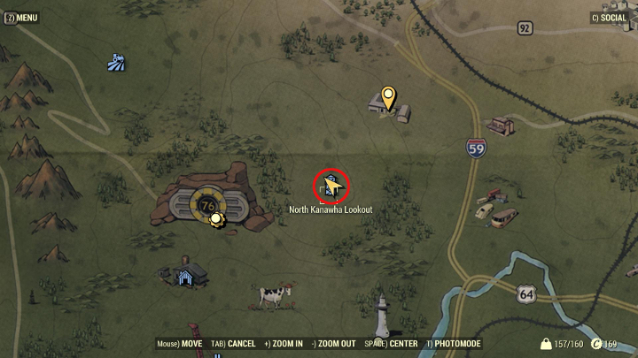 Czatownia North Kanawha (North Kanawha Lookout) to wieża widokowa w okolicach Krypty 76 - Jak zacząć? Ciekawe lokacje w Fallout 76 na start - Fallout 76 - poradnik do gry