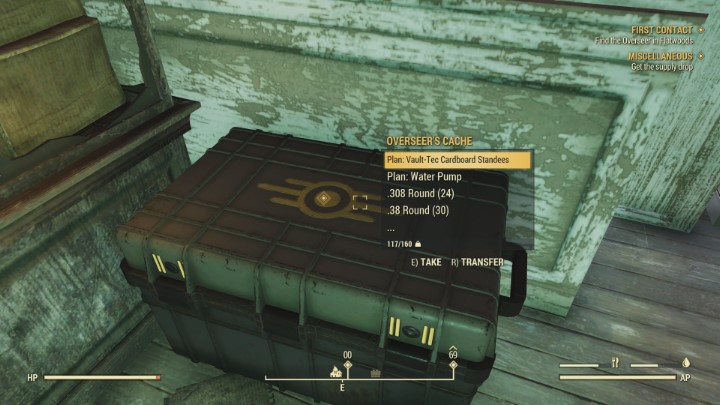 W kościele odnajdziesz kolejną holotaśmę. - Pierwszy kontakt - Solucja do Fallout 76 - Fallout 76 - poradnik do gry