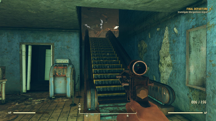 Skorzystaj ze schodów i udaj się lewo. - Ostatni odlot - Solucja do Fallout 76 - Fallout 76 - poradnik do gry