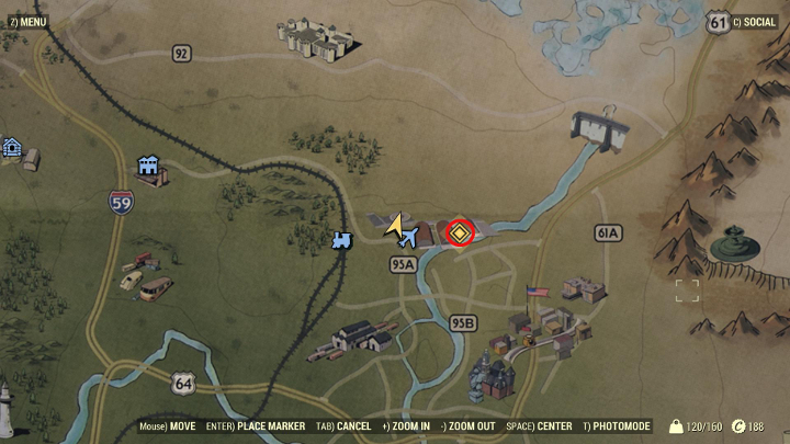 Udaj się do części lotniska zaznaczonej na obrazku. - Ostatni odlot - Solucja do Fallout 76 - Fallout 76 - poradnik do gry