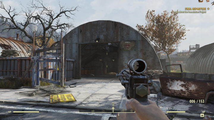 W hangarze skieruj się na górę. - Ostatni odlot - Solucja do Fallout 76 - Fallout 76 - poradnik do gry