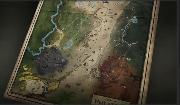 Mapa przewidywana przez fanów - Mapa Fallout 76 - gdzie dzieje się akcja gry? - Fallout 76 - poradnik do gry