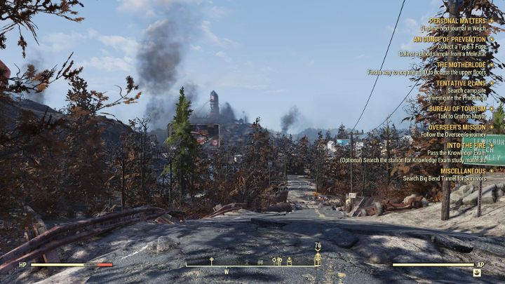 W prawej części ekranu odnajdziesz aktualnie wykonywane misje. Jak widać, może być ich sporo. - Czy w Fallout 76 są misje? - Fallout 76 - poradnik do gry