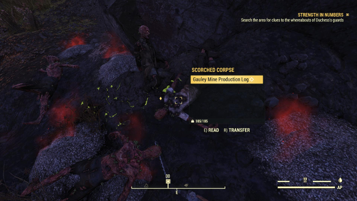 A następnie przeczytaj notatkę. - Fallout 76 Wastelanders: W kupie siła (Strength in Numbers) solucja - Fallout 76 - poradnik do gry