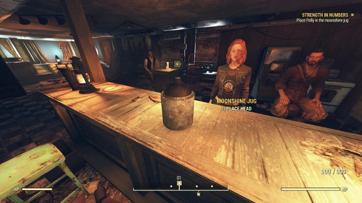 Głowę Polly umieść na pobliskim dzbanku. - Fallout 76 Wastelanders: W kupie siła (Strength in Numbers) solucja - Fallout 76 - poradnik do gry